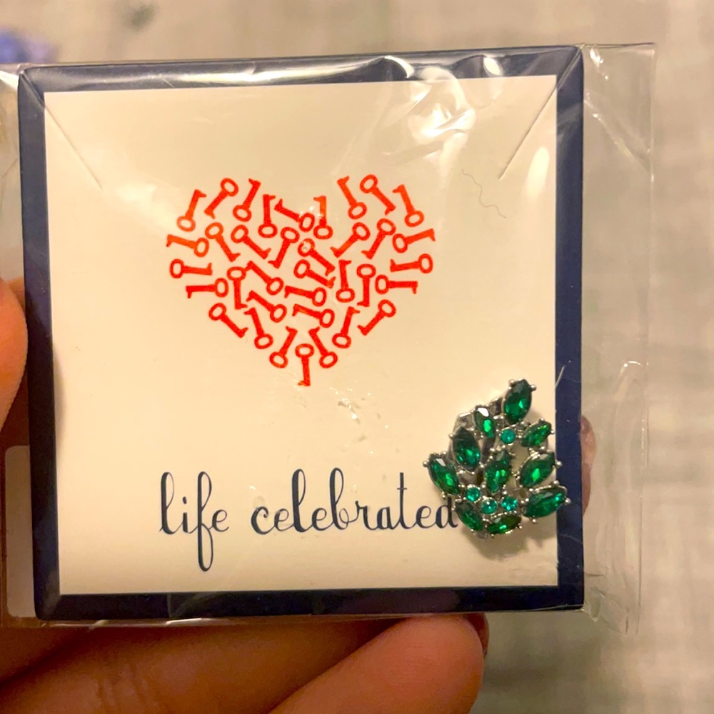 Emerald tree charm
